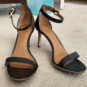 Banana Republic Black Strappy Heels with Hold Hardware 7.5